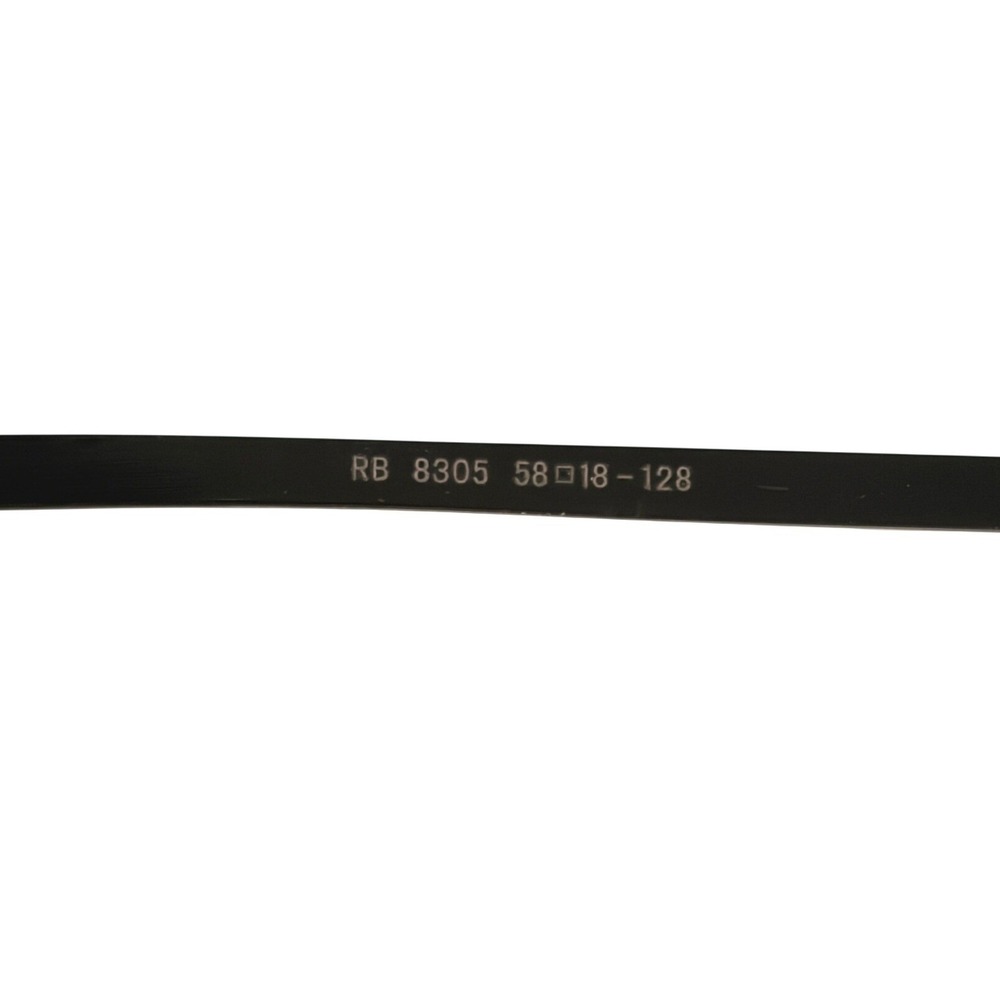Ray-Ban RB 8305 Tech Aviator Sunglasses Gunmetal Carbon Fiber Green Lens 58mm - Picture 3 of 4
